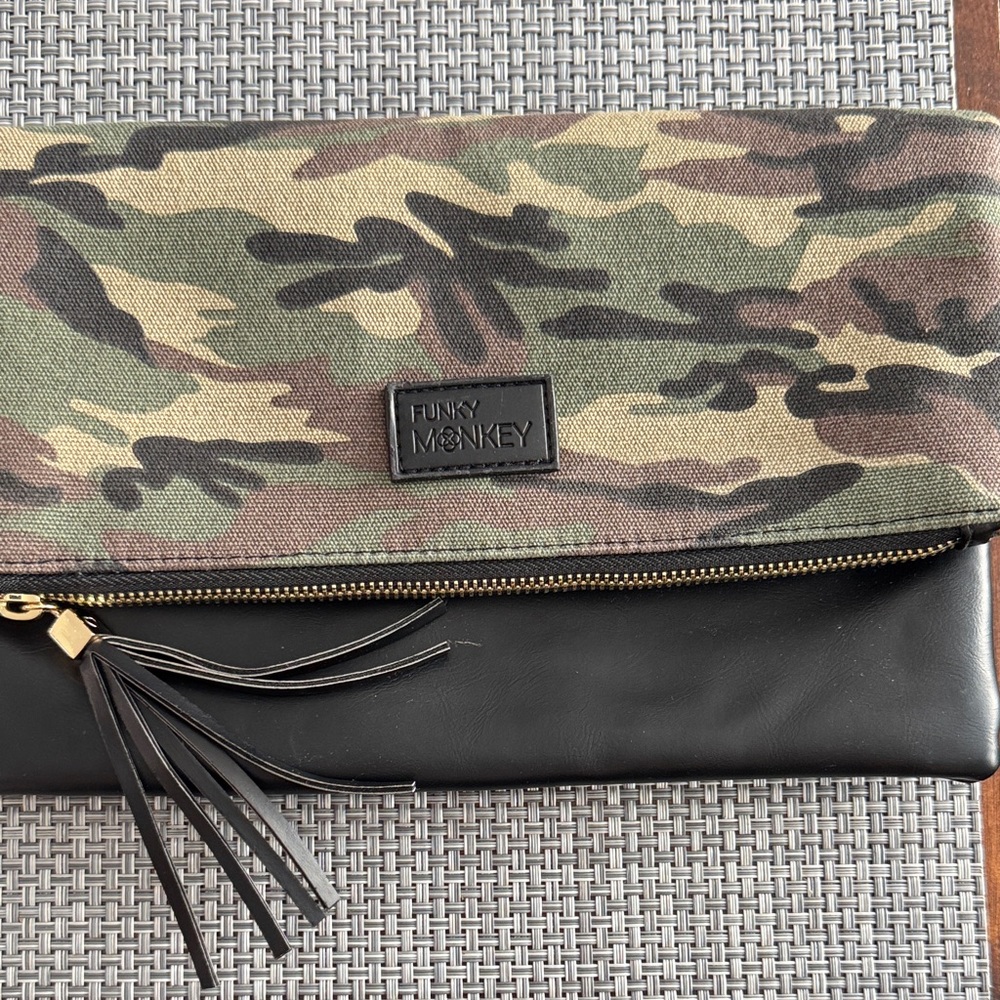 Camouflage Fold Over Clutch